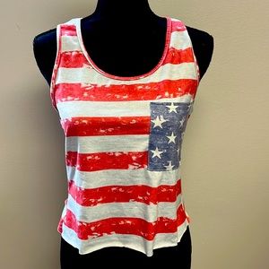 America Crop Top Razorback